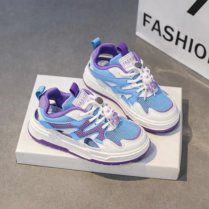 أحذية رياضية خفيفة الوزن مجوفة قابلة للتنفس للأطفال الكبار أحذية عصرية للصيف Lightweight Hollow Breathable Sneakers for Kids Big Boys Fashion Summer Shoes