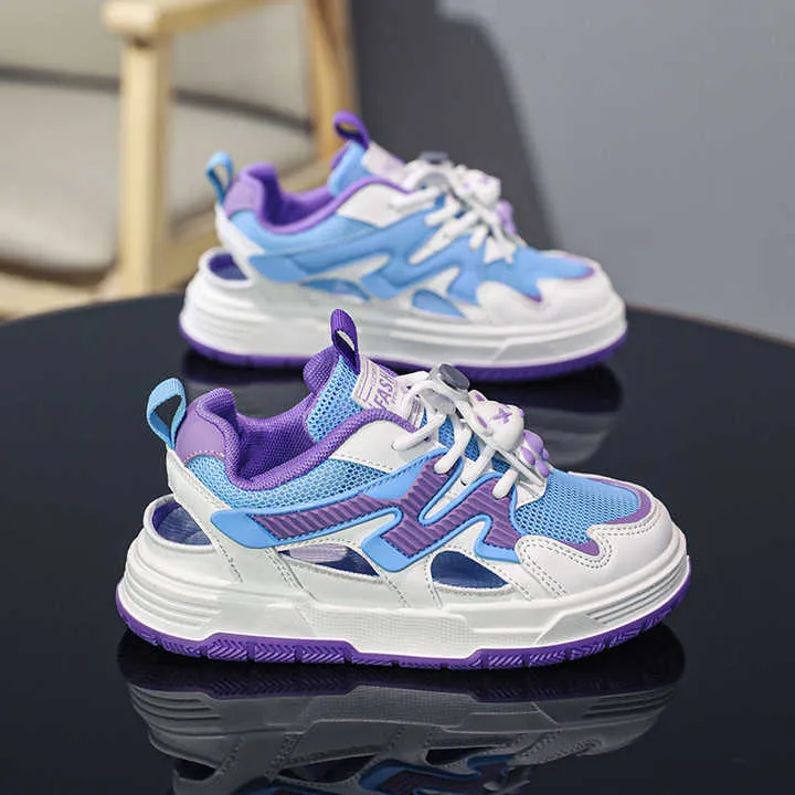 أحذية رياضية خفيفة الوزن مجوفة قابلة للتنفس للأطفال الكبار أحذية عصرية للصيف Lightweight Hollow Breathable Sneakers for Kids Big Boys Fashion Summer Shoes