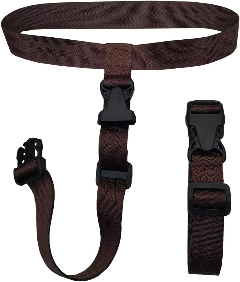 2 Pack Travel Accessories Luggage Straps - Add a Bag Suitcase Strap Belt(Brown)