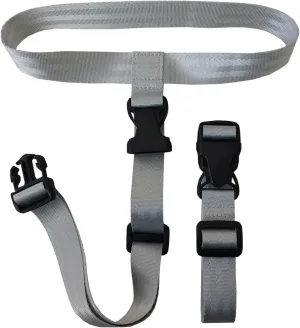 2 Pack Travel Accessories Luggage Straps - Add a Bag Suitcase Strap Belt(Grey)