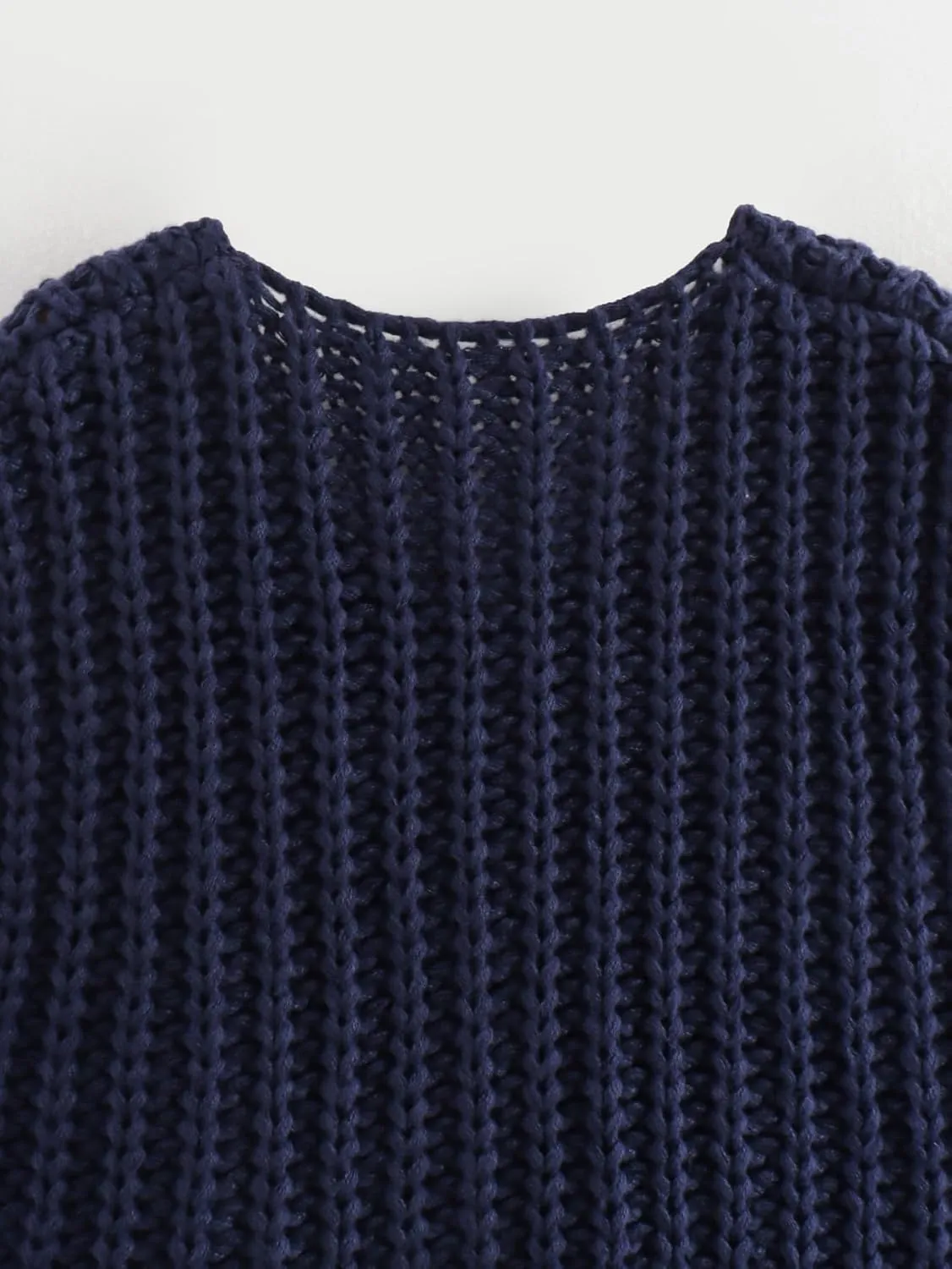 Adoeren Women Chunky Sweater Vest Crewneck Button Down Crochet Sleeveless Cardigan Casual Loose Cap Sleeve Knit Vest