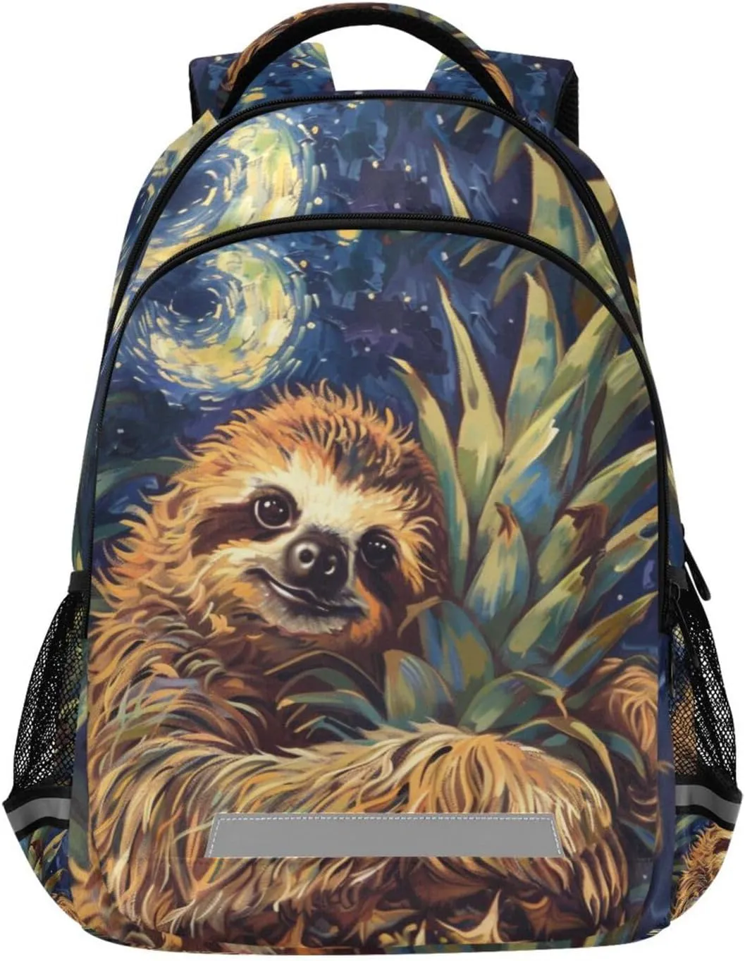 ALAZA Sloth Pineapple Vintage Backpack Bookbag Laptop Notebook Bag Casual Travel Trip Daypack for Women Men