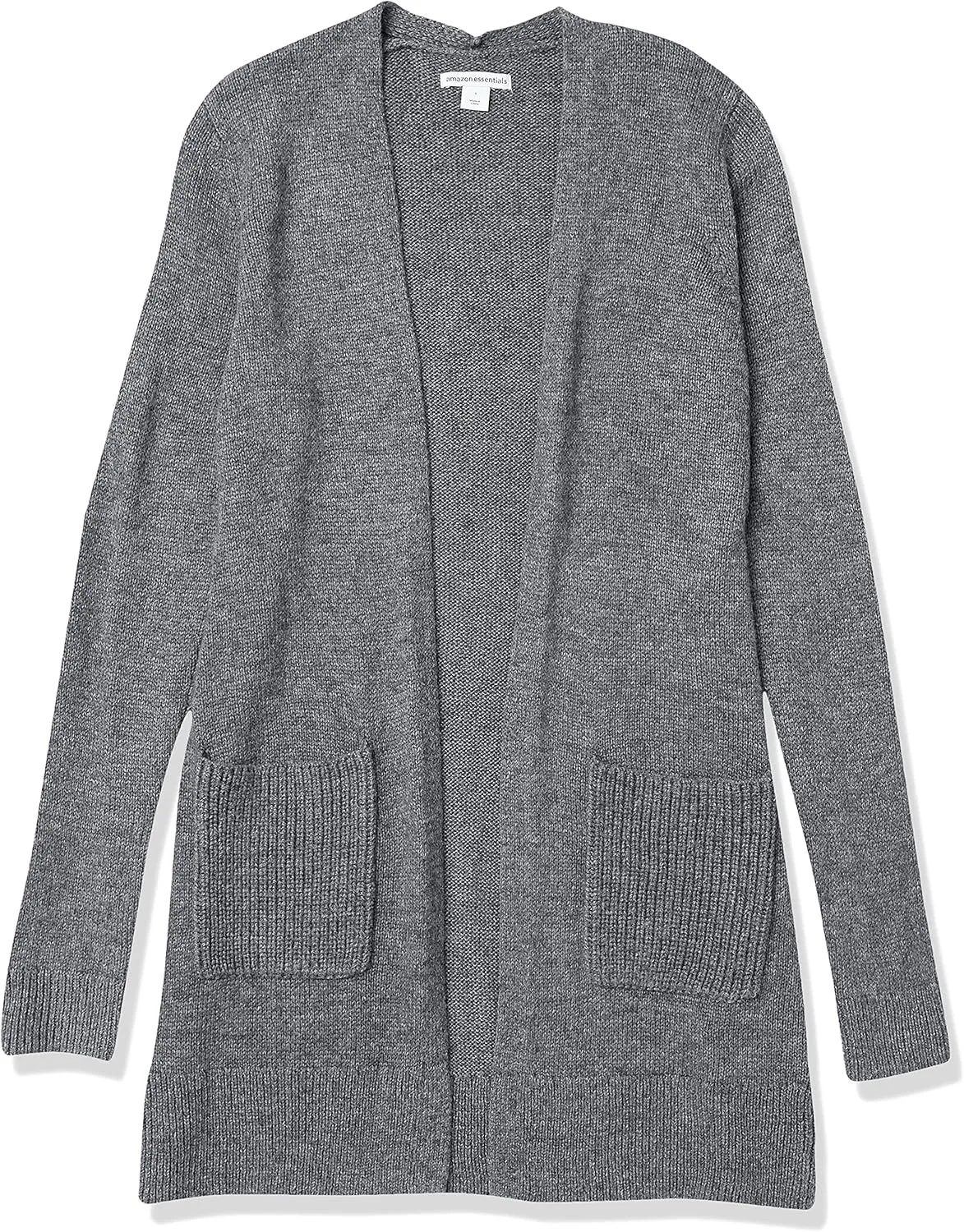 Amazon Essentials Women's Long-Sleeve Jersey Stitch Open-Front Cardigan