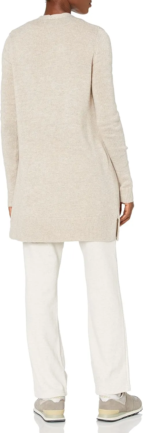 Amazon Essentials Women's Long-Sleeve Jersey Stitch Open-Front Cardigan