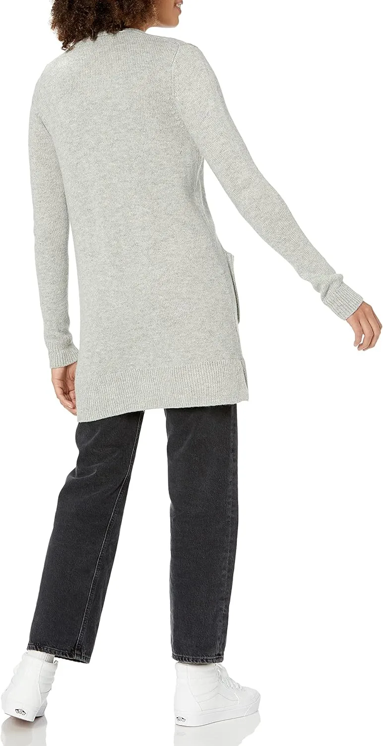 Amazon Essentials Women's Long-Sleeve Jersey Stitch Open-Front Cardigan