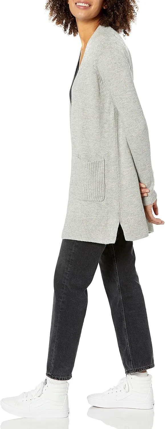 Amazon Essentials Women's Long-Sleeve Jersey Stitch Open-Front Cardigan