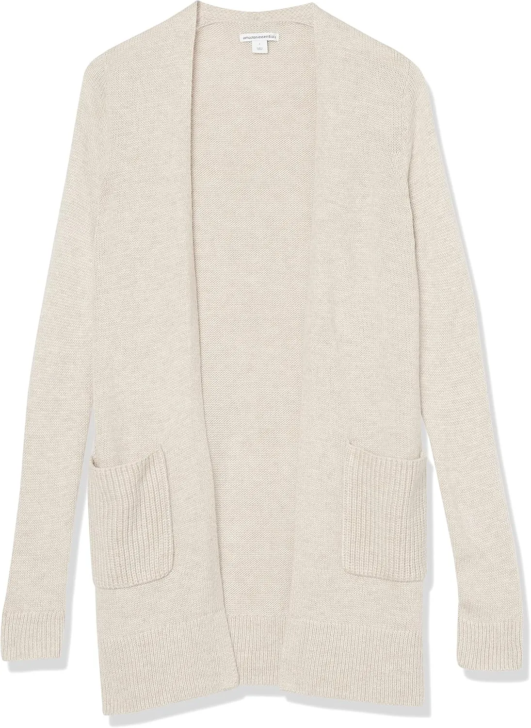 Amazon Essentials Women's Long-Sleeve Jersey Stitch Open-Front Cardigan