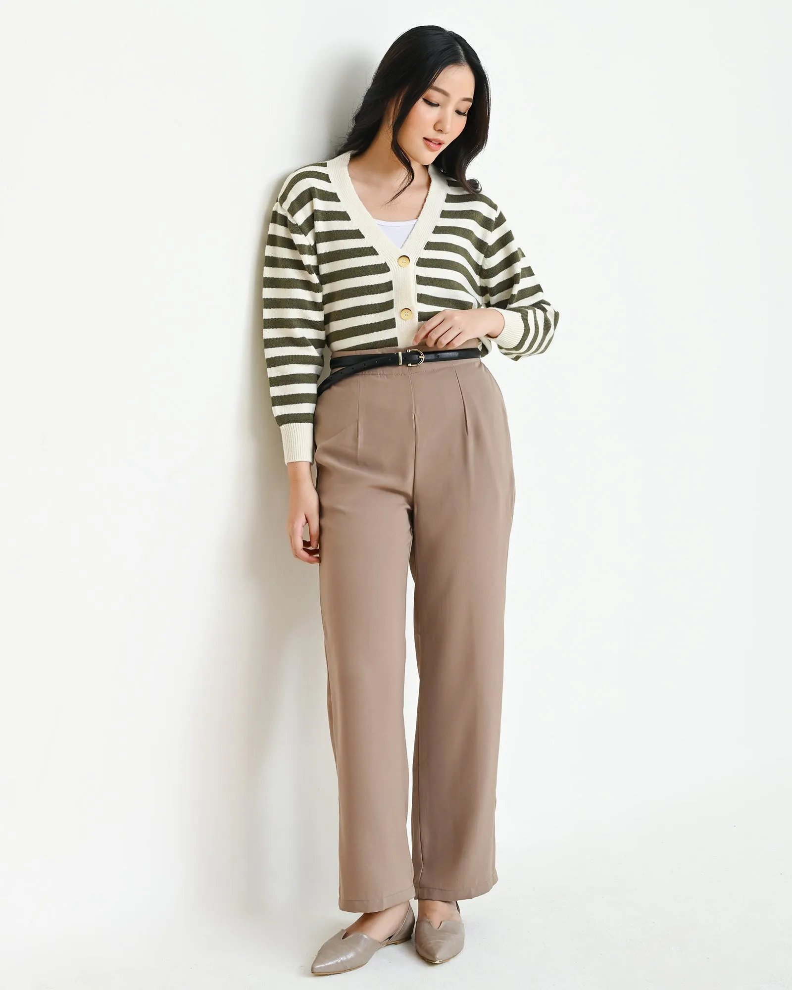 AMELIA STRIPPED CARDIGAN