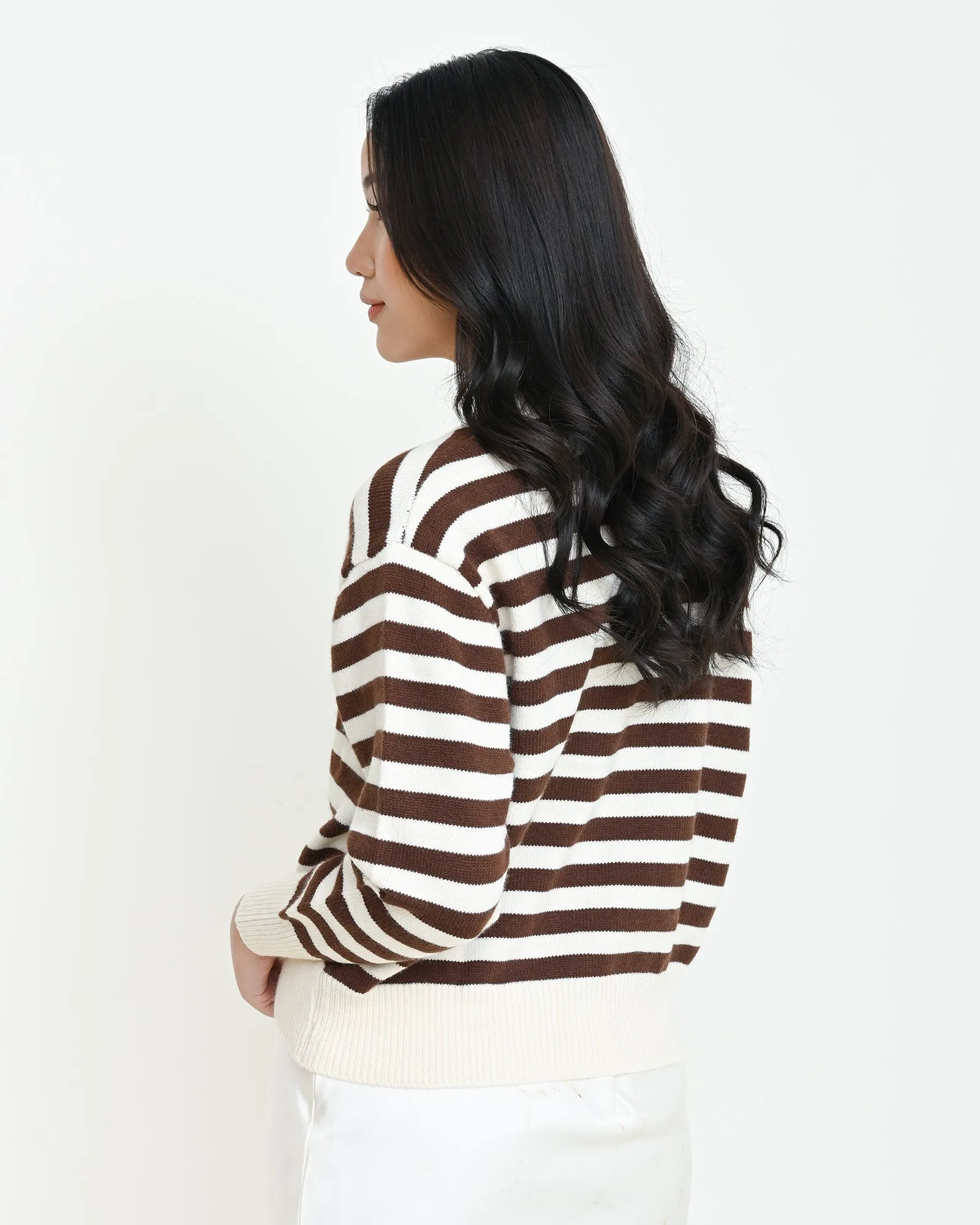 AMELIA STRIPPED CARDIGAN