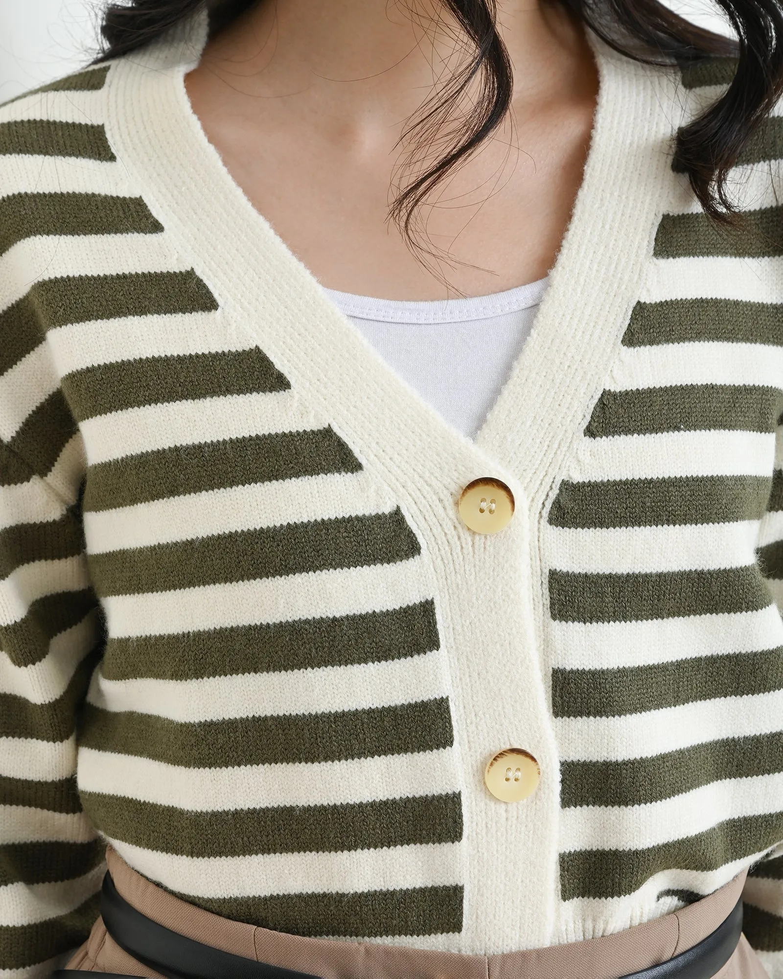 AMELIA STRIPPED CARDIGAN