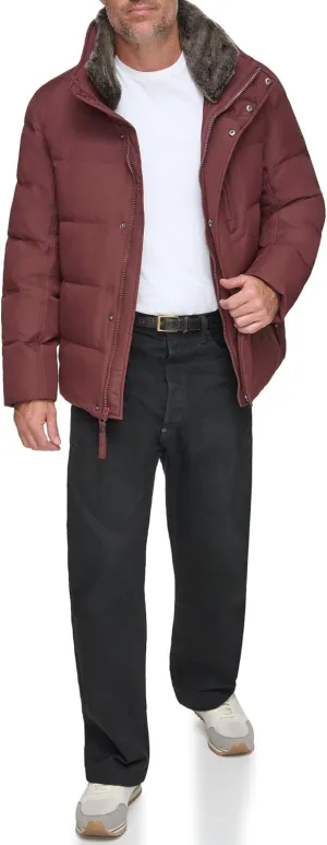 Andrew Marc Men's Mid-Length Puffer Jacket