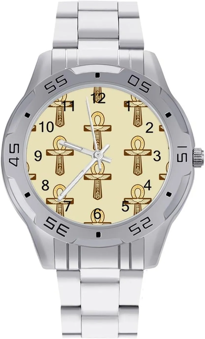 Ankh Classic Wrist Watches for Men Casual Business Dress Watch with Stainless Steel Band Work Party