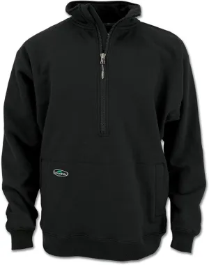 Arborwear Double Thick Half Zip Pullover - Heavy Duty Cotton Fleece Mens Half Zip Pullover Sweatshirt with Gusseted Arms