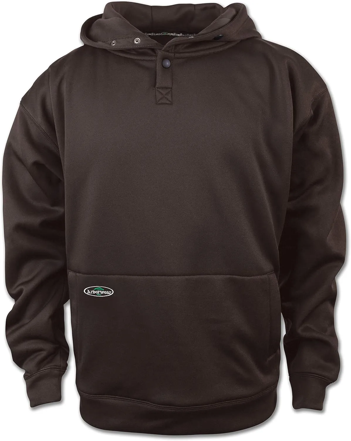 Arborwear Tech Double Thick Hoodie for Men - Heavyweight Pullover Hooded Sweatshirts for Men with Snap Neck, Handwarmer Pouch
