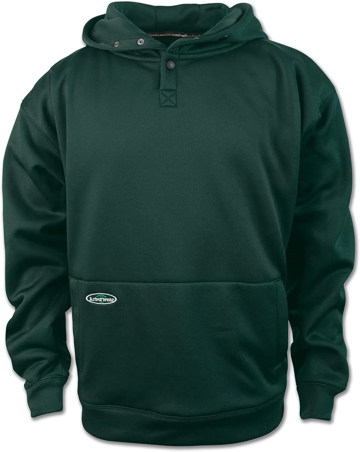 Arborwear Tech Double Thick Hoodie for Men - Heavyweight Pullover Hooded Sweatshirts for Men with Snap Neck, Handwarmer Pouch
