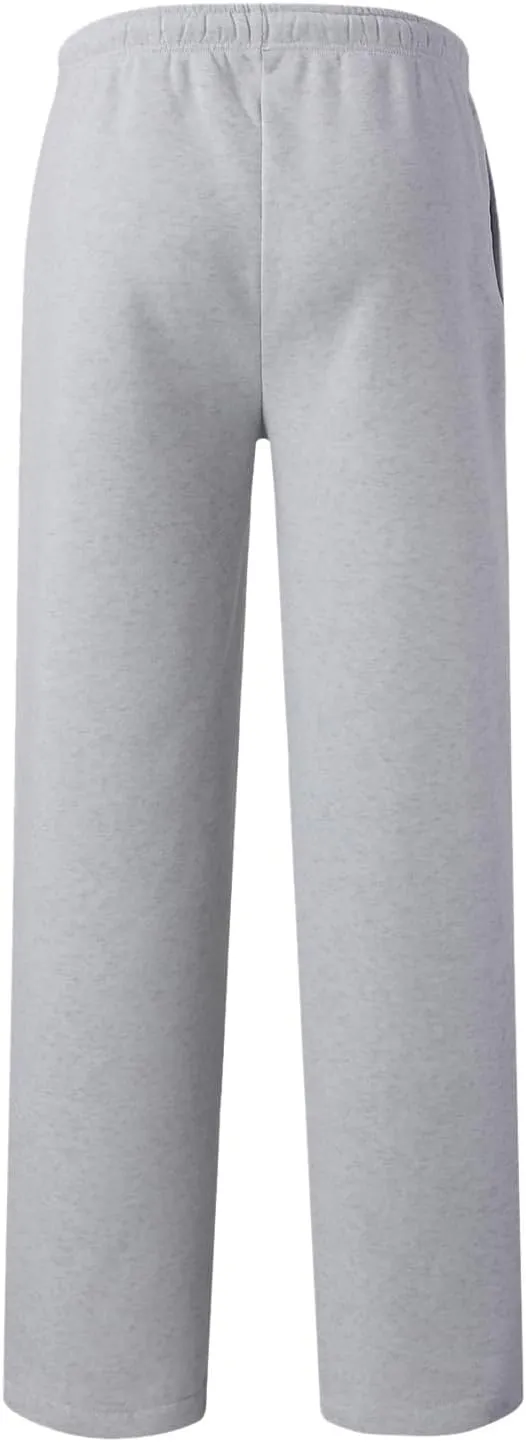 Baggy Sweatpants Men Tapered Loose Fit Trousers Drawstring Pants Elastic Waist Workout Slacks with Pockets