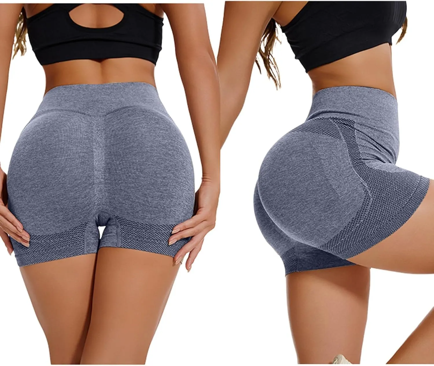 Biker Shorts Women Tummy Control High Waist Shorts Butt Lifting Athletic Shorts Workout Yoga Shorts Summer Gym Shorts