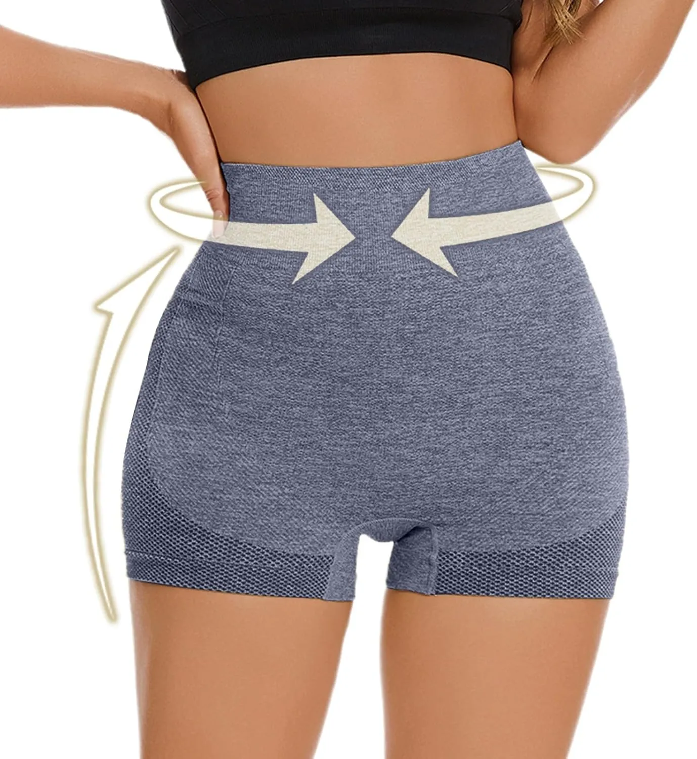 Biker Shorts Women Tummy Control High Waist Shorts Butt Lifting Athletic Shorts Workout Yoga Shorts Summer Gym Shorts