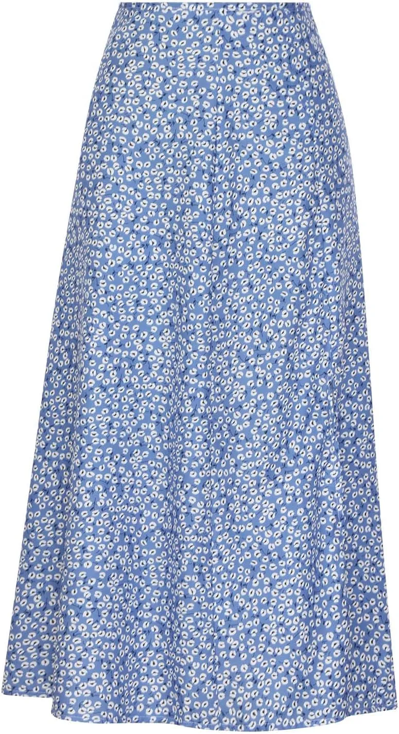 Boho Hawaiian High Cut A Line Slit Tropical Beach Vacation Skirts for Women Floral Graphic Maxi Skorts Women 2025 Trendy
