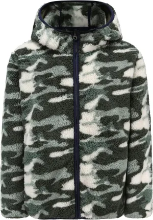 Boys Fleece Sherpa Hoodie Sweatshirts Kids Ultra Soft Full-Zip Jacket