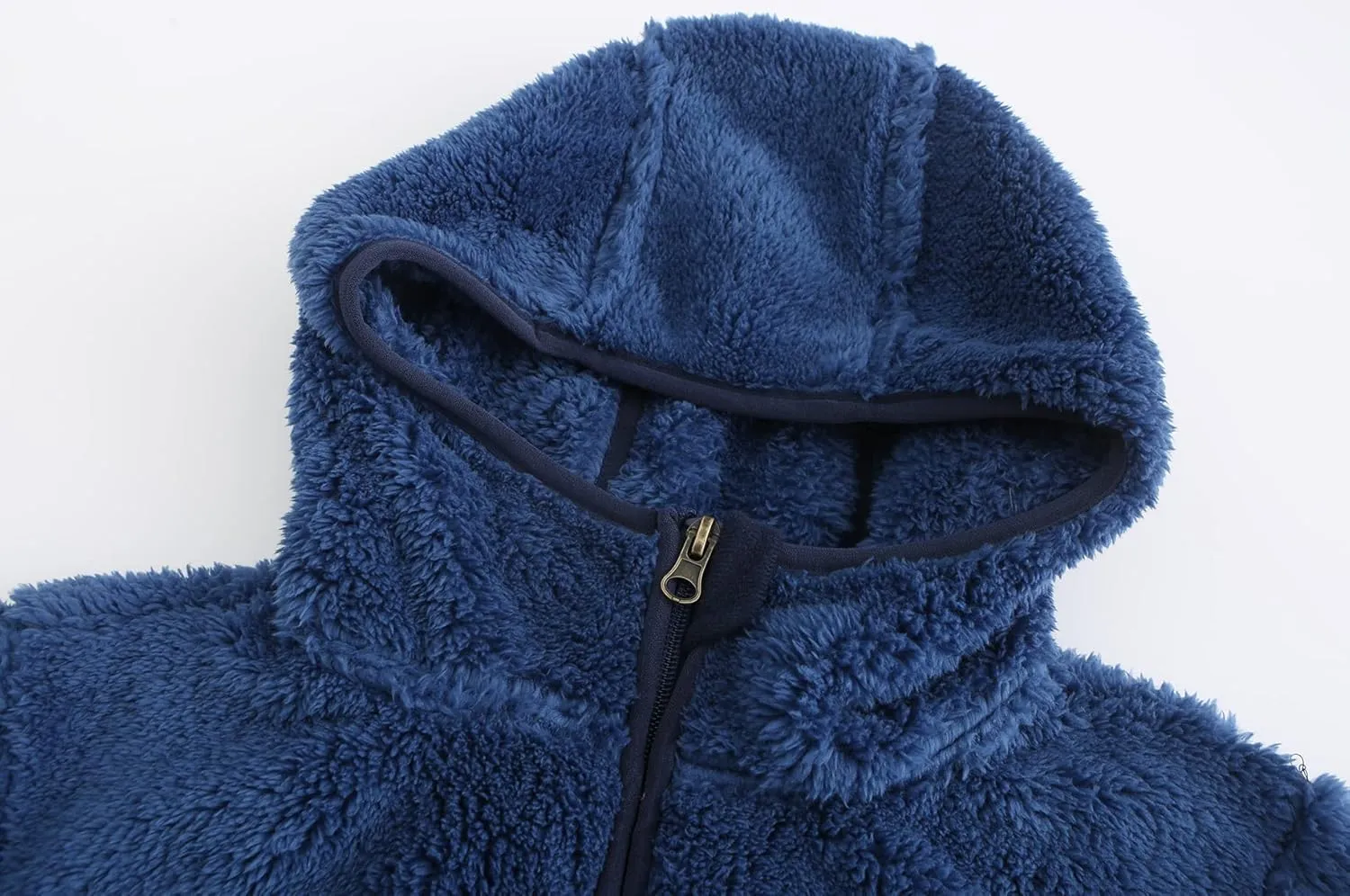 Boys Fleece Sherpa Hoodie Sweatshirts Kids Ultra Soft Full-Zip Jacket