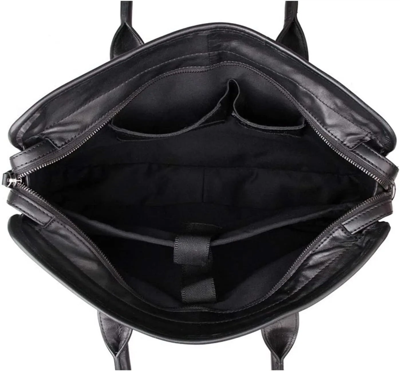 Briefcase Leather Messenger Bag 15inch Laptop Vintage Shoulder Handbag Satchel Men Business Briefcase