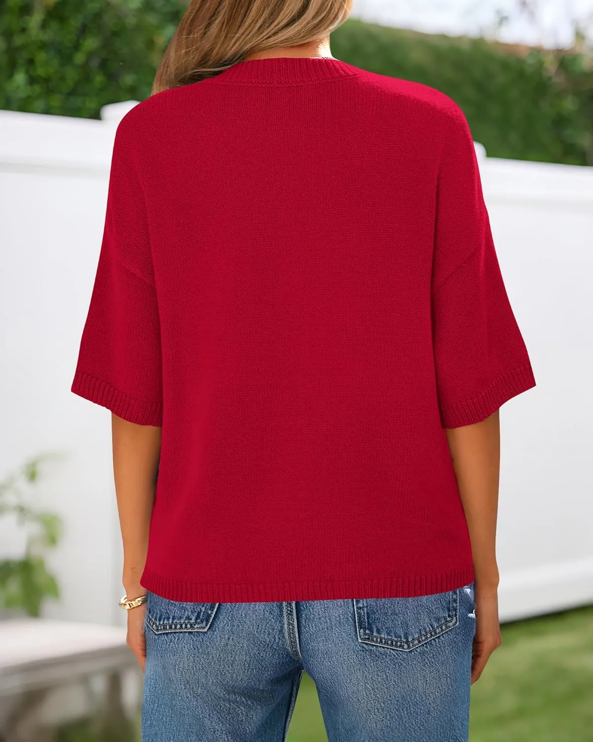 BTFBM Short Sleeve Cardigans for Women Button Up Sweaters Y2k Spring Summer 2025 Crew Neck Business Casual Work Clothes