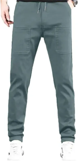 Cargo Pants for Men Hiking Casual Slim Fit Stretch Slacks Big Tall Flat Front Flex Golf Straight Pants