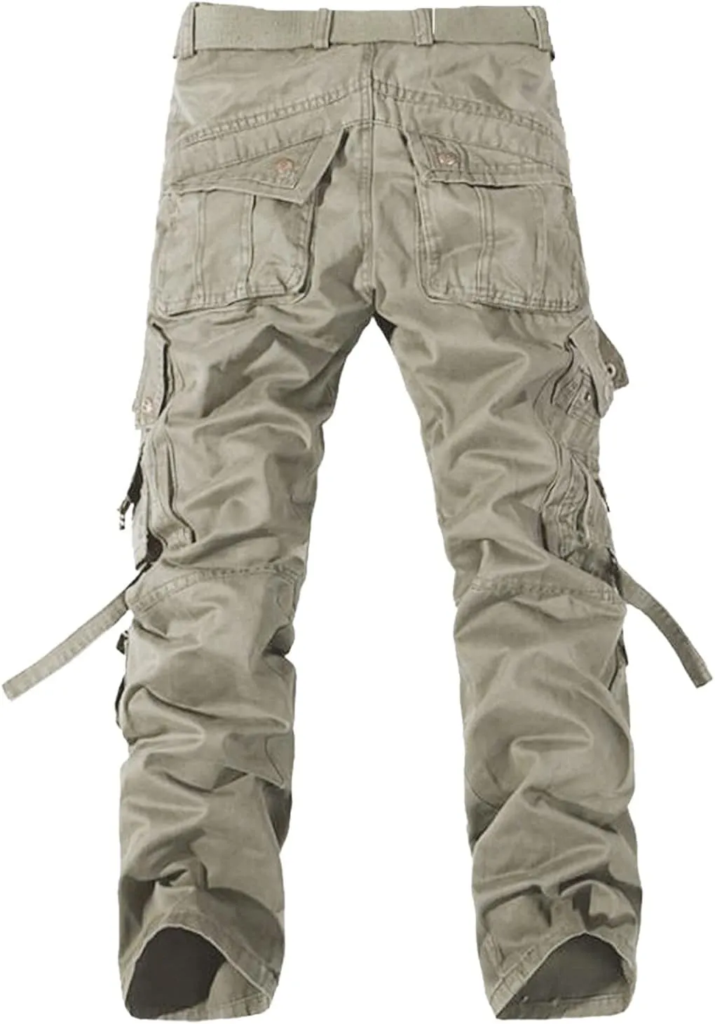 Cargo Pants for Men Relaxed Fit Men's Sweatpants Casual Lounge Cotton Yoga Pants Loose Open Bottom Straight Leg Male