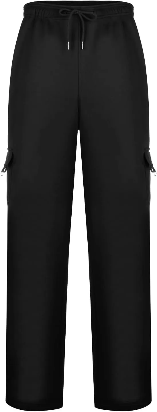 Cargo Pants for Men,Cargo Sweatpants for Men Big and Tall Running Pants Drawstring Work Pants Loose Fit Lounge Pants
