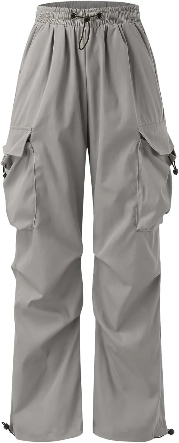 Cargo Work Pant for Men Stretchy Casual Joggers Drawstring Waist Combat Pant with Pockets