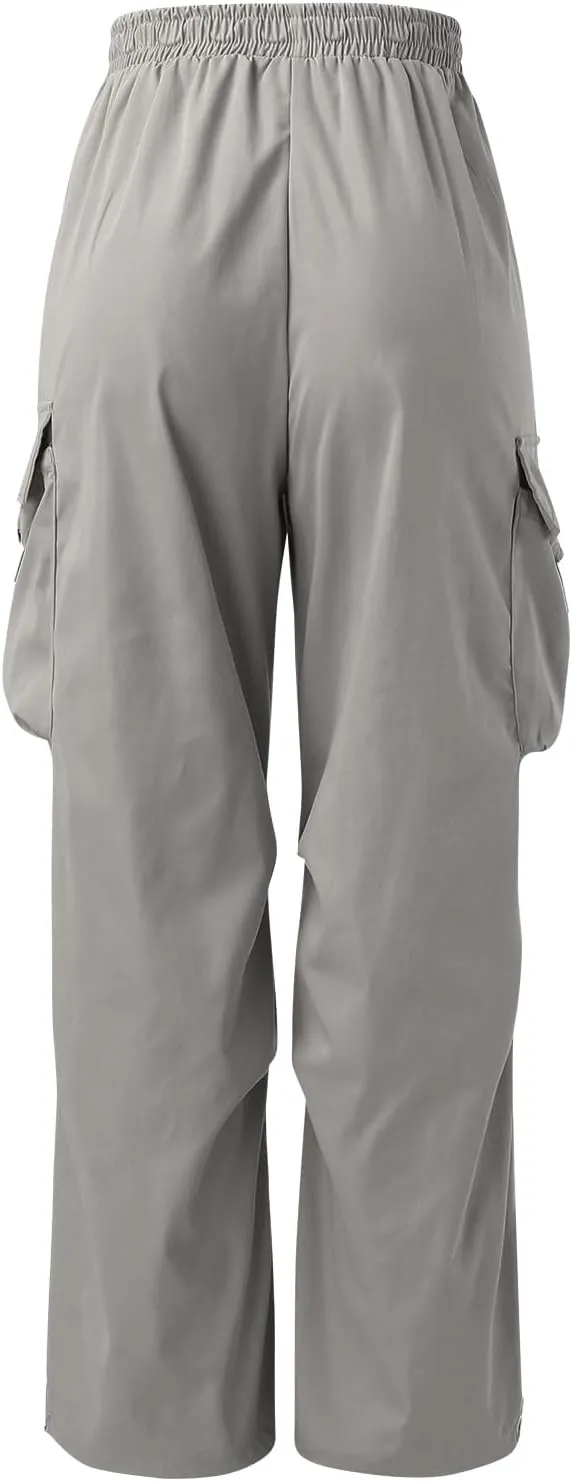 Cargo Work Pant for Men Stretchy Casual Joggers Drawstring Waist Combat Pant with Pockets