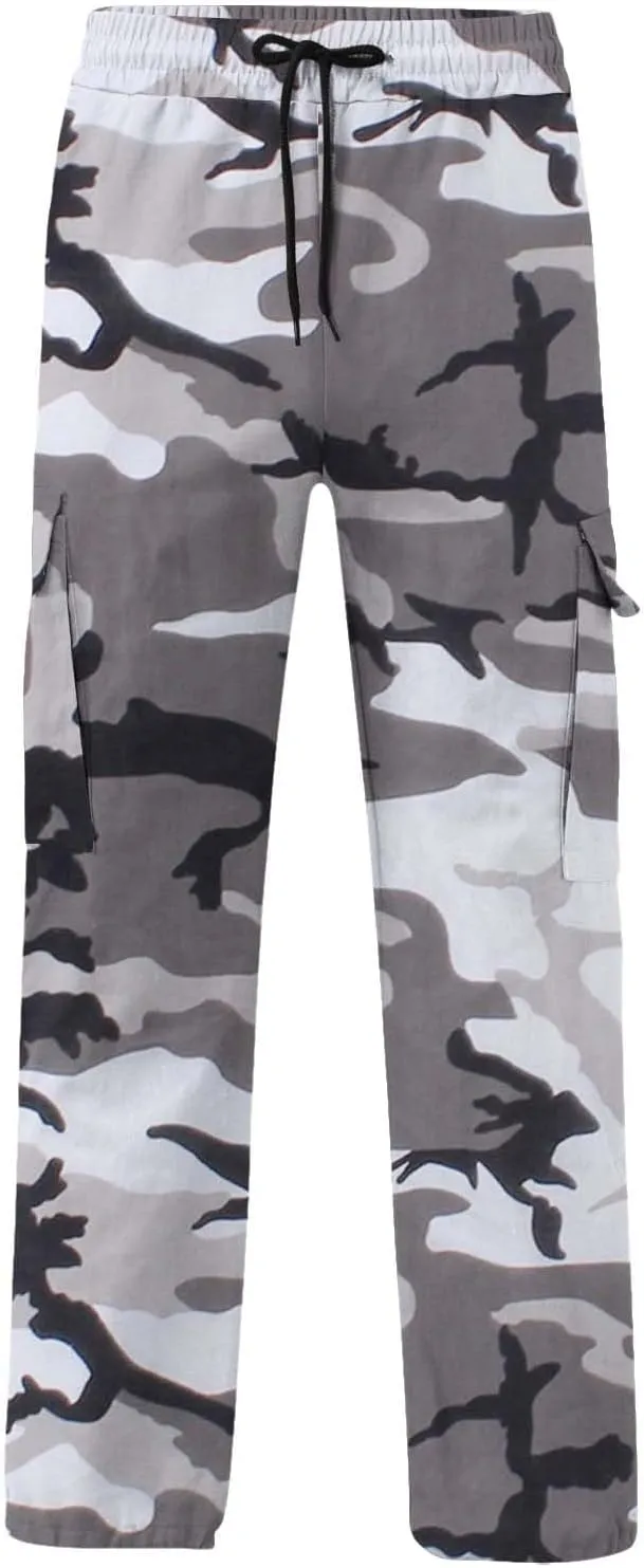 Cargos Pants Men Mens Cargo Pants Lightweight 5 Pocket Pants Men's and Big Men's Relaxed Fit Cargo Pants with