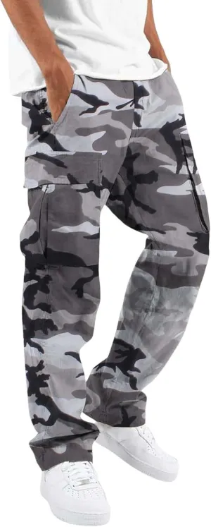 Cargos Pants Men Mens Cargo Pants Lightweight 5 Pocket Pants Men's and Big Men's Relaxed Fit Cargo Pants with