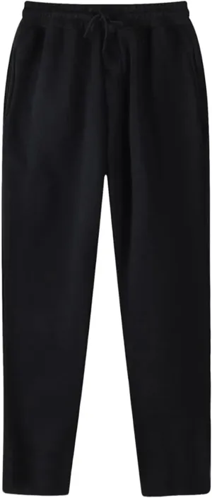 Casual Wide Leg Sweatpants for Women High Waisted Solid Color Pant Baggy Drawstring Elastic Waist Trouser with Pocket