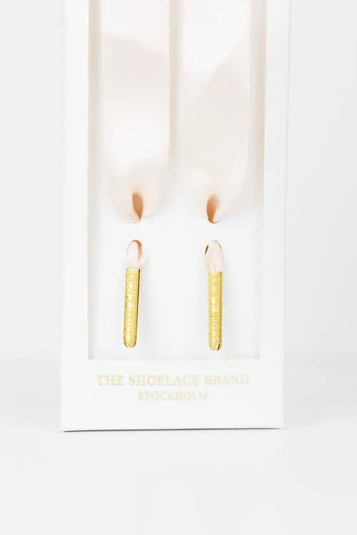Champagne Silk Shoelaces 47.2in
