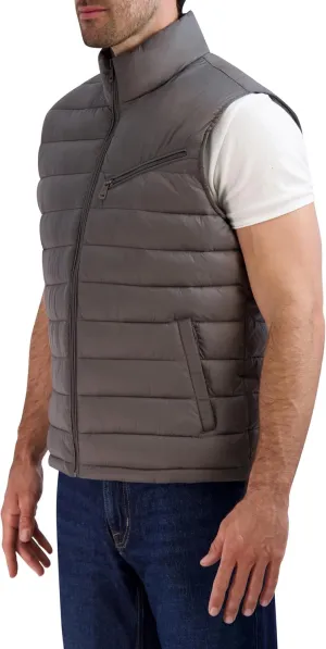Cole Haan Men's Quilted Puffer Vest with Chest Zip Pocket