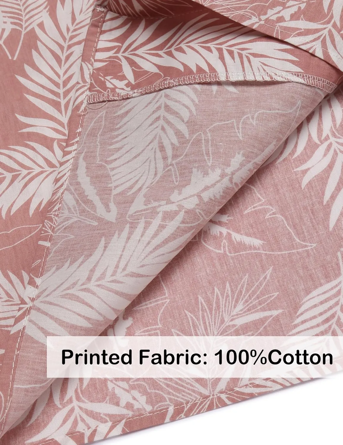 COOFANDY Mens Hawaiian Shirt Short Sleeve Buttoon Down Shirts Casual Tropical Floral Summer Linen Shirts