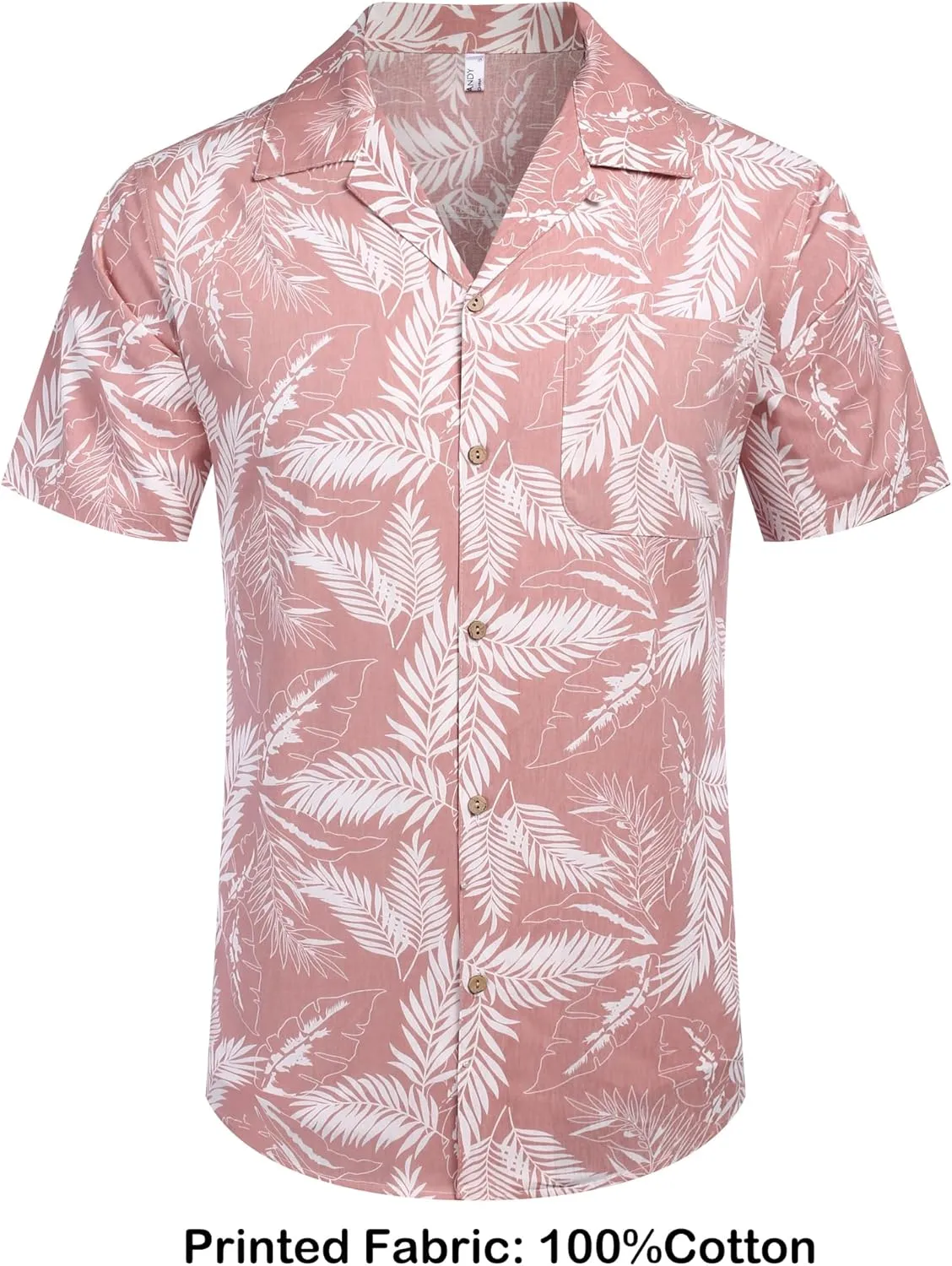 COOFANDY Mens Hawaiian Shirt Short Sleeve Buttoon Down Shirts Casual Tropical Floral Summer Linen Shirts
