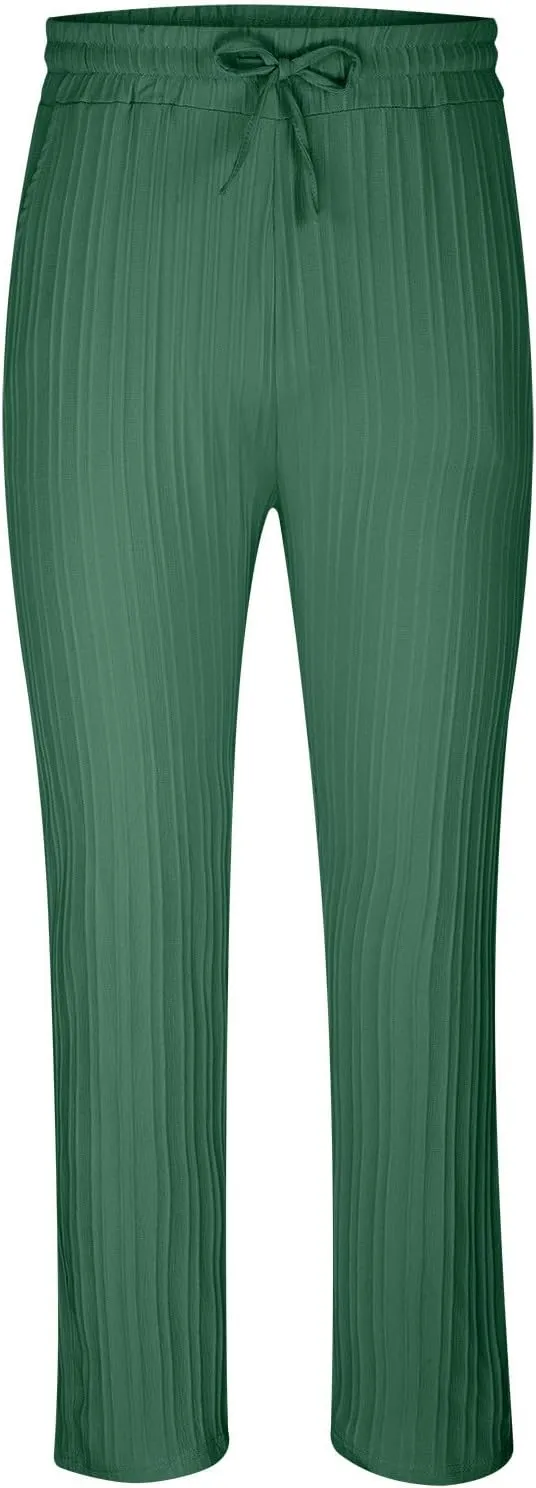 Cotton Stripe Linen Pants Men Dressy Casual Trousers Slim Fit Lounge Pants Trendy Tapered Pants Breathable Pants