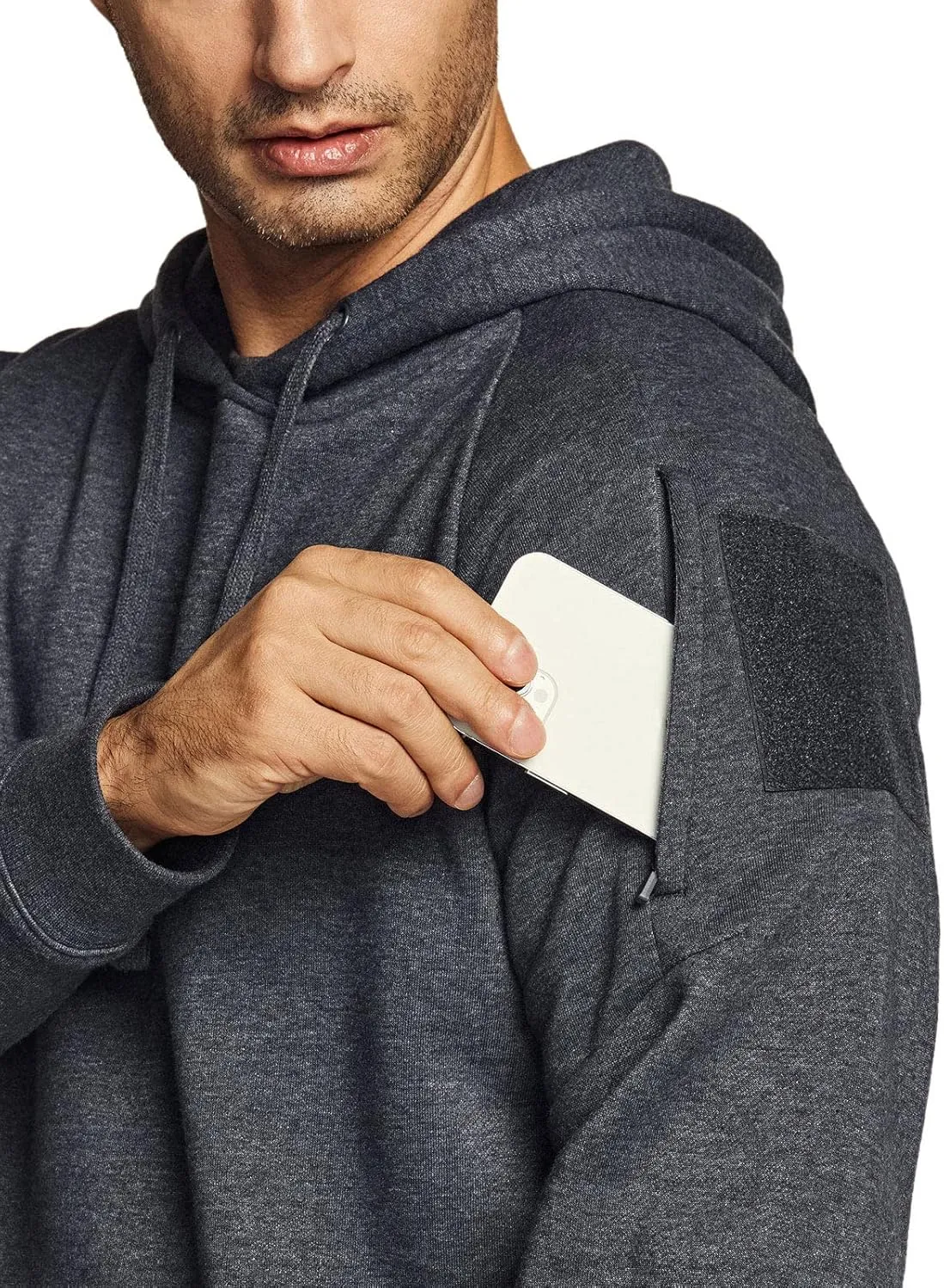 CQR Men's Winter Fleece Pullover Hoodies, Thermal Long Sleeve Hooded Sweatshirt, Cotton-Blend Outdoor/Tactical Shirts