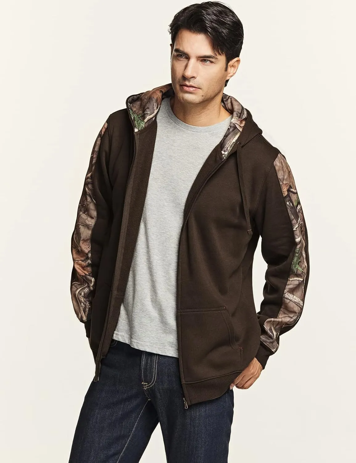 CQR Men's Winter Fleece Pullover Hoodies, Thermal Long Sleeve Hooded Sweatshirt, Cotton-Blend Outdoor/Tactical Shirts