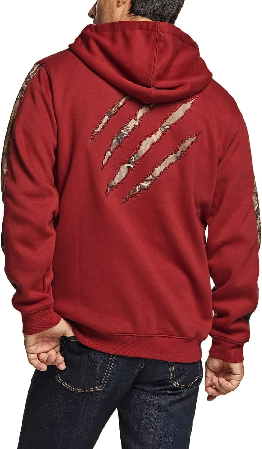CQR Men's Winter Fleece Pullover Hoodies, Thermal Long Sleeve Hooded Sweatshirt, Cotton-Blend Outdoor/Tactical Shirts