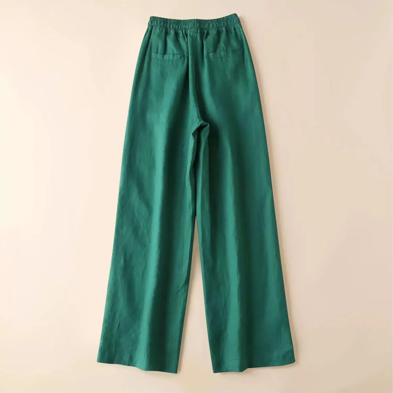 CRNTCEM Loose Fit Beach Pants for Women Stretch Pull On Wide Leg Trousers Lounge Sports Yoga Pants Straight Leg Work Trouser
