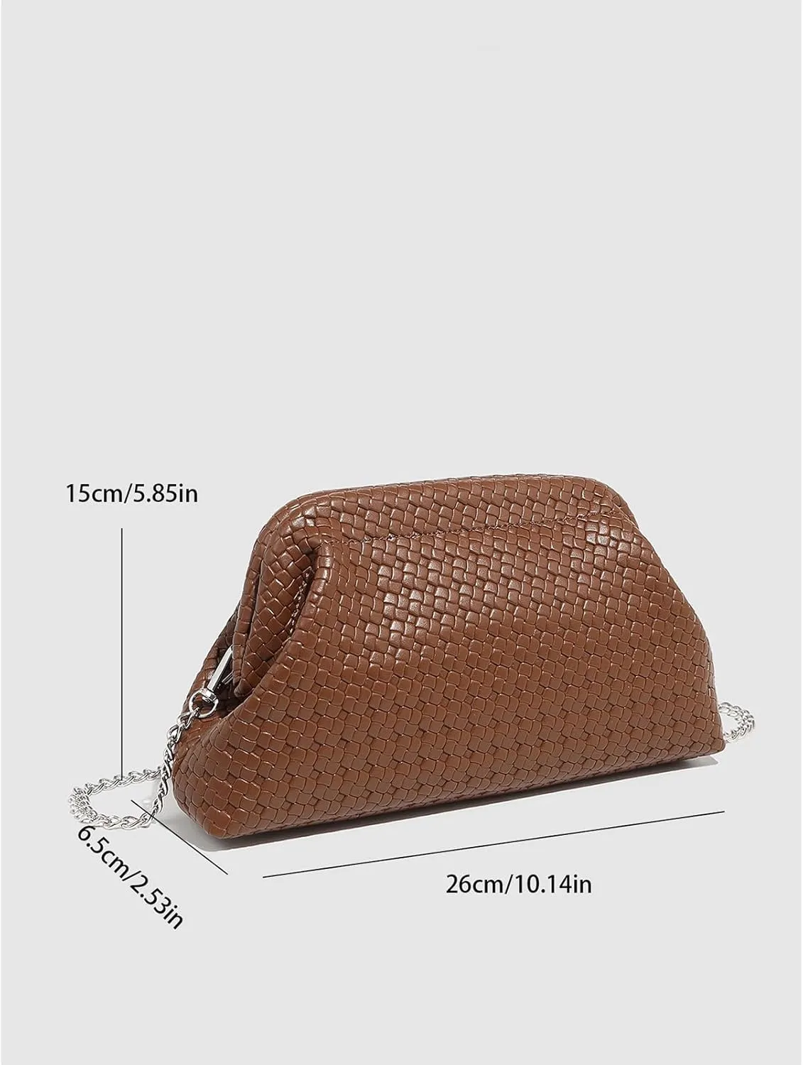 Cute Purse Woven Mini Purses Going Out Y2K Leather Shoulder Bag Everyday Vintage Handbag Aesthetic Purses