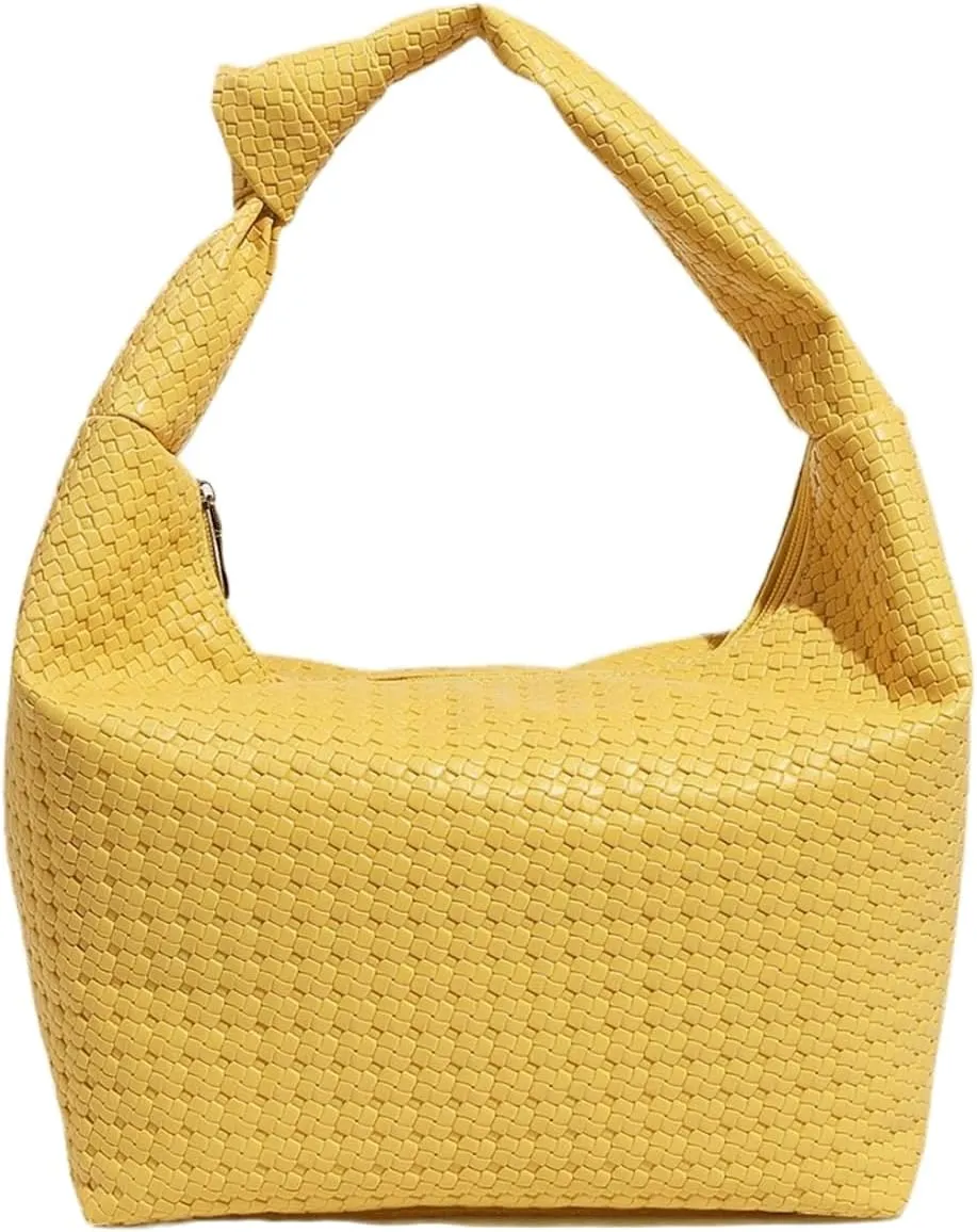 Cute Purse Woven Mini Purses Going Out Y2K Leather Shoulder Bag Everyday Vintage Handbag Aesthetic Purses