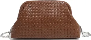 Cute Purse Woven Mini Purses Going Out Y2K Leather Shoulder Bag Everyday Vintage Handbag Aesthetic Purses