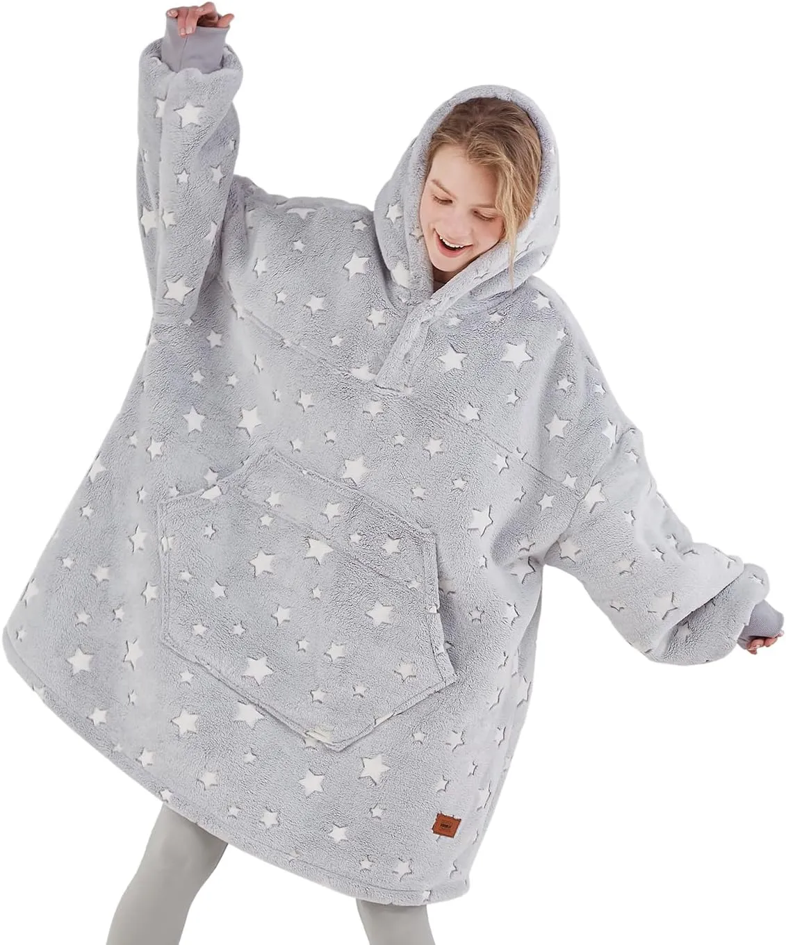 Degrees of Comfort Wearable Blanket Hoodie for Adults Women & Men - Cozy Warm, One Size Fits All