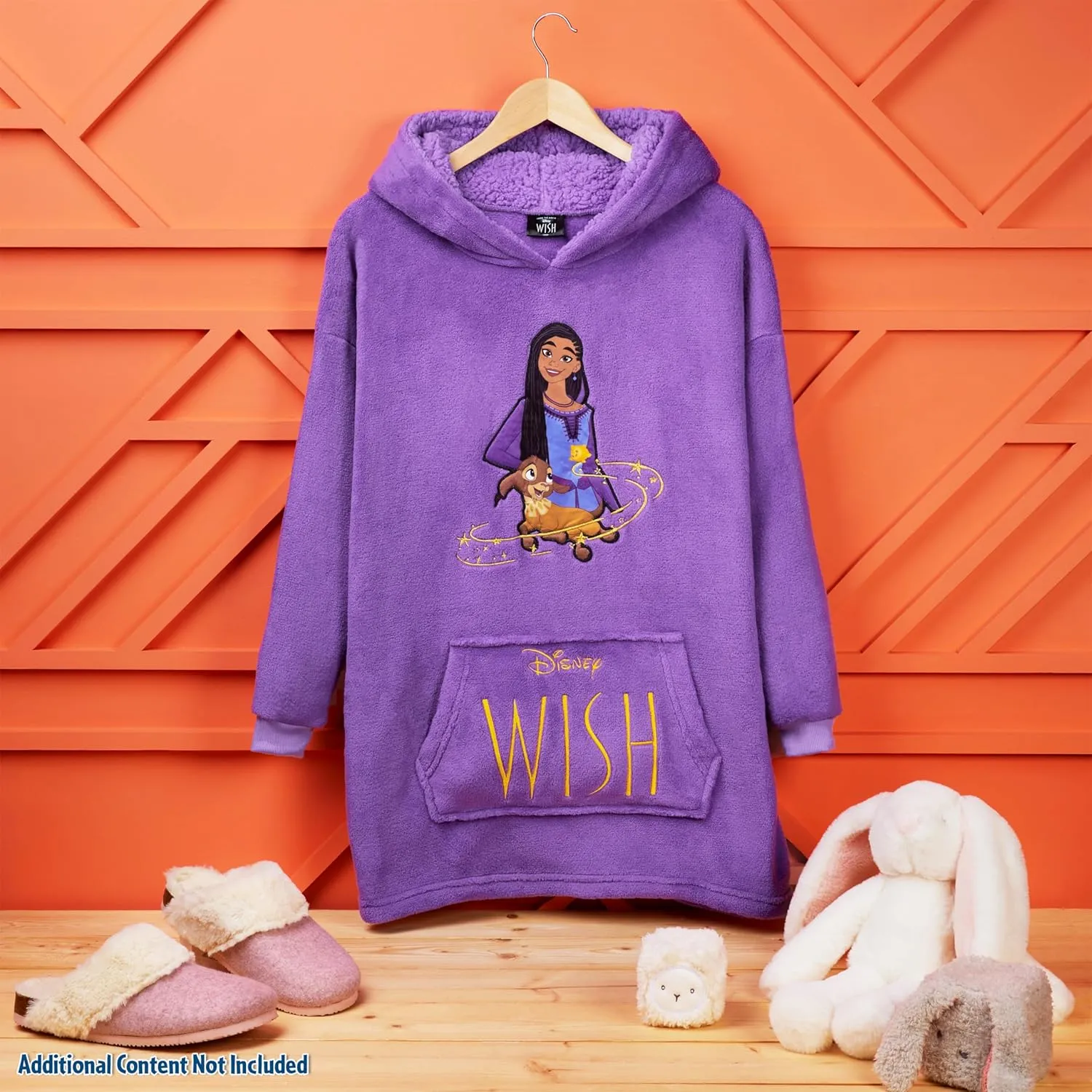 Disney Stitch Fleece Hoodie Blanket for Kids and Teenagers - One Size Fluffy Oversized Hoodie - Stitch Gifts