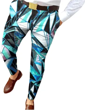 Dress Pants for Men,Mens Slim Fit Dress Pants Business Casual Golf Chino Pants Stretch Plaid Pants Pleated Slacks